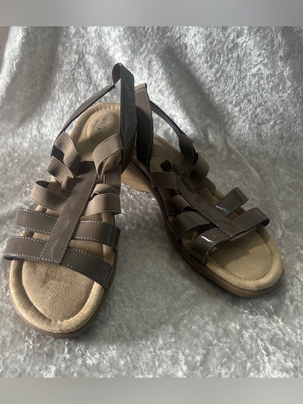 East 5th Women's Brown Multi-Strap Slingback Sandals